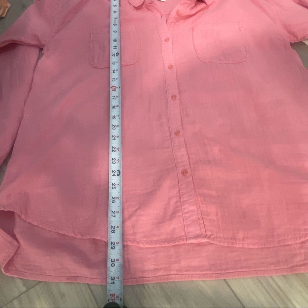 Mododoc Women's Pink Button-Up Shirt,Size XLarge 100% Cotton Long Sleeve,Collar - Picture 7 of 8